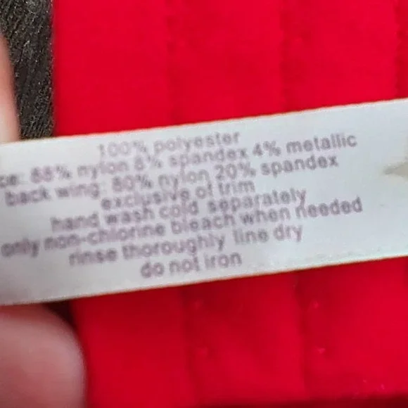 CACIQUE Plus Size Teddy Underwire Red Lace Nightie Babydoll Lingerie 42DDD NWOT - Picture 11 of 12